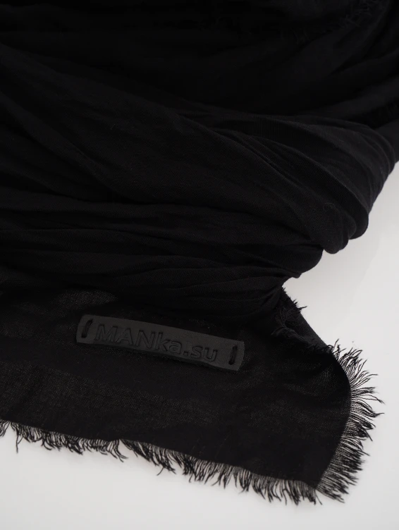 Большой платок на шею черный