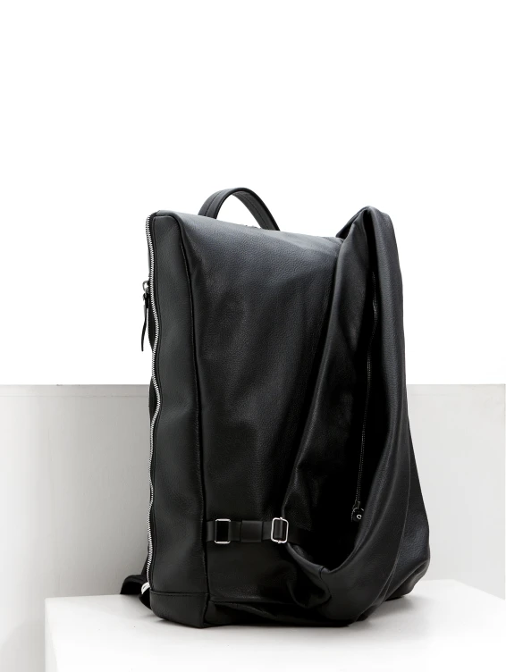 Рюкзак кожаный черный