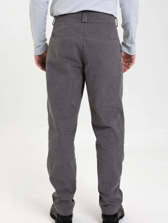 Брюки из джинсы серые