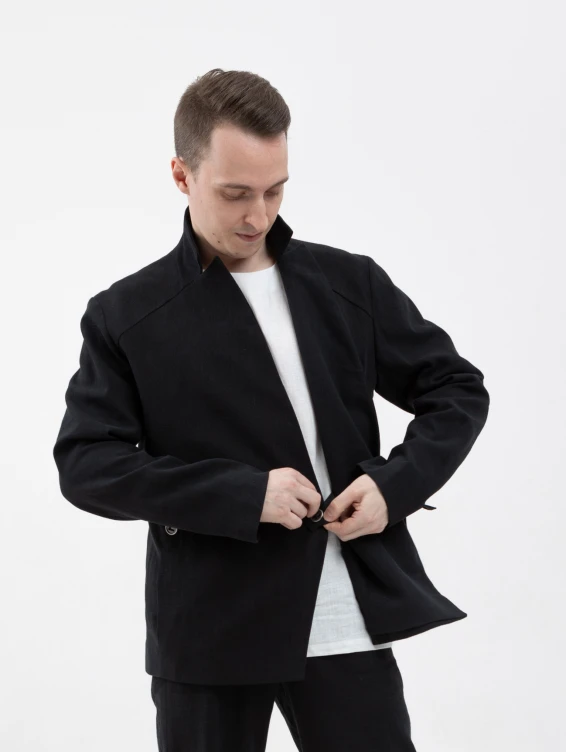 Жакет крапивный черный