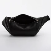 Кожаная поясная сумка черная - изображение 1