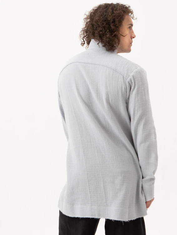 Рубашка из муслина серая