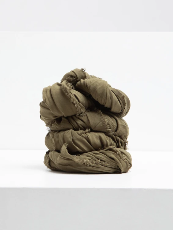 Большой платок на шею зеленый