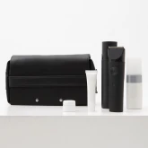 Несессер кожаный черный