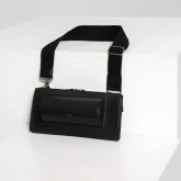 Кожаная сумка с очечником черная - изображение 1