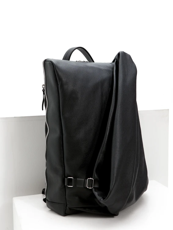 Рюкзак кожаный черный