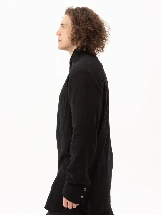 Рубашка из муслина черная