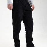 Брюки из джинсы черные, вид спереди