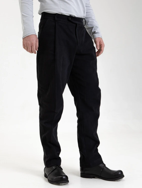 Брюки из джинсы черные