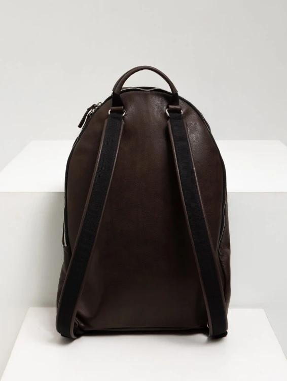Рюкзак кожаный коричневый