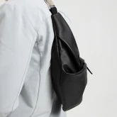 Кожаная поясная сумка Rock черная - изображение 1