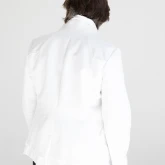 Жакет кирзовый белый, вид сзади