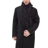 Плащ демисезонный на кнопках черный