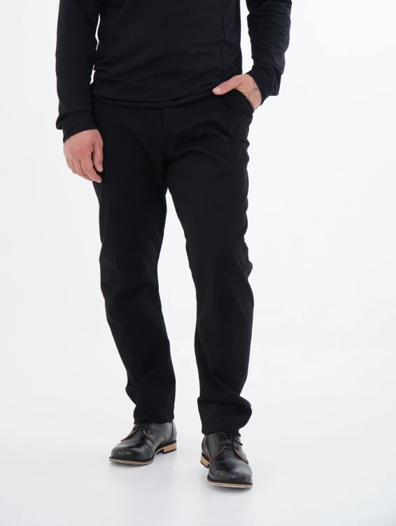 Брюки на болтах черные