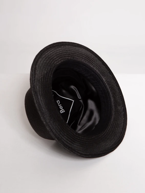 Соломенная шляпа Макс черная