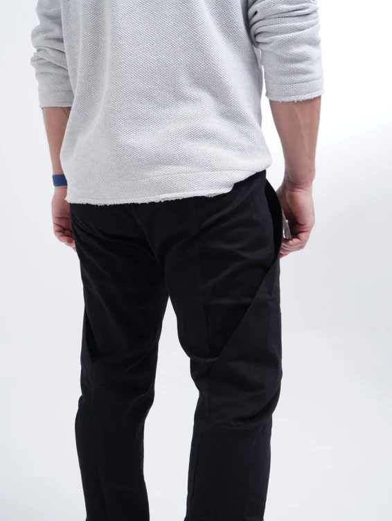 Брюки хлопковые черные