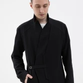 Жакет крапивный черный, вид спереди