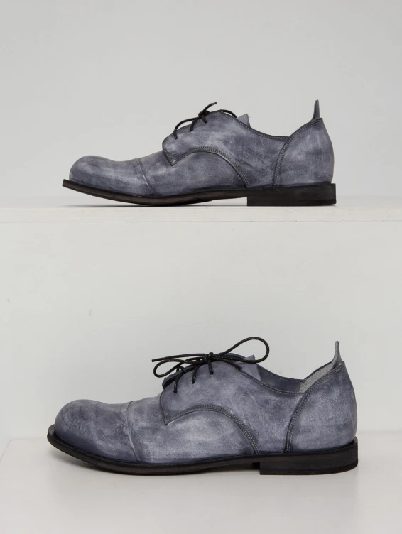 Кожаные туфли Барселона серые