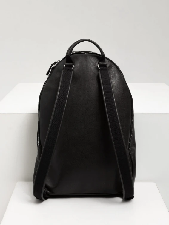 Рюкзак кожаный черный