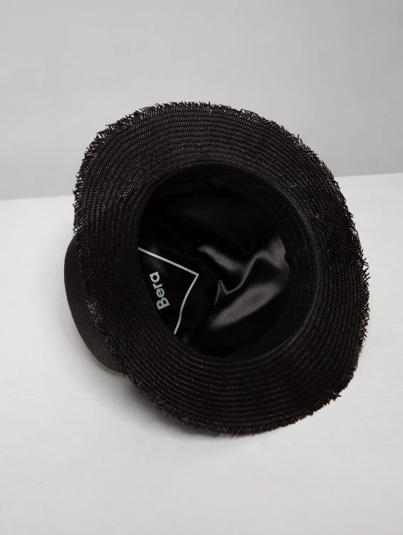 Соломенная шляпа Джек черная