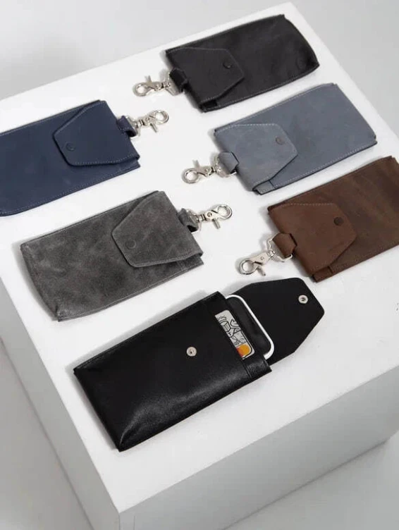 Кожаный подвесной чехол для телефона