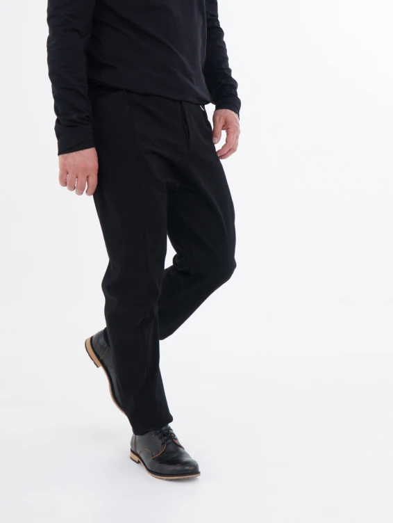 Брюки на болтах черные