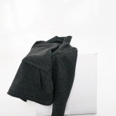 Шерстяной темно-серый свитер-свитшот