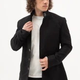 Жакет льняной черный