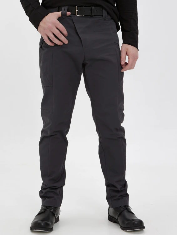 Брюки карго серые