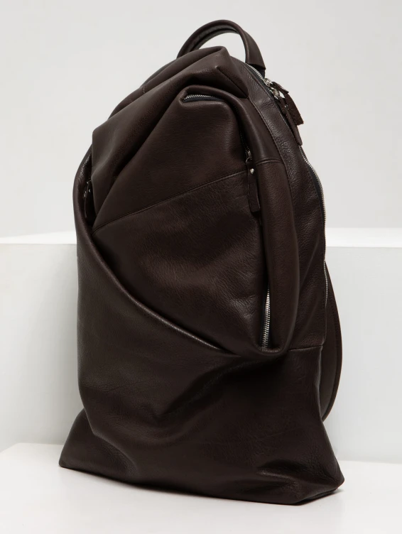 Рюкзак кожаный коричневый