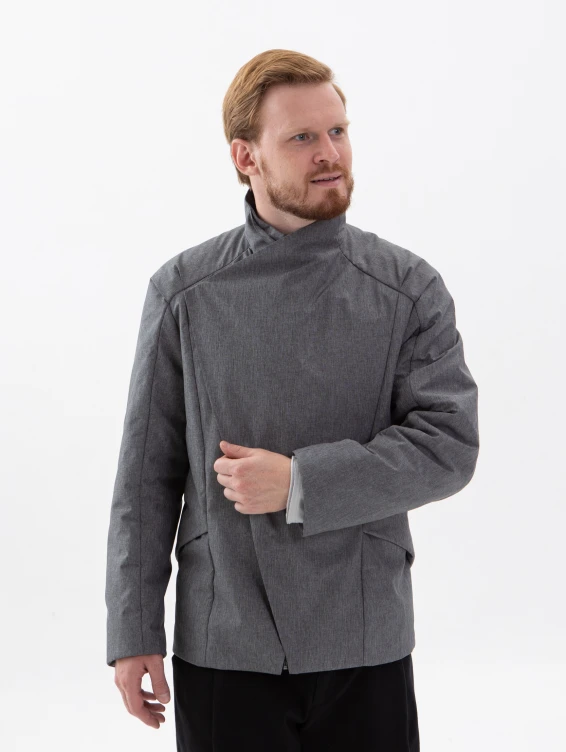 Куртка демисезонная на молнии серая