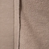 Бомбер на молнии серо-бежевого цвета, фактура ткани и молния крупным планом