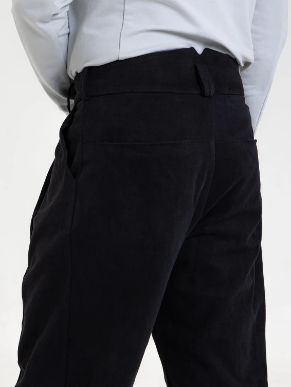 Брюки из джинсы черные