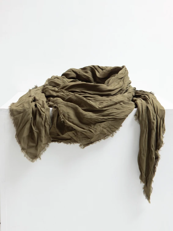 Большой платок на шею зеленый