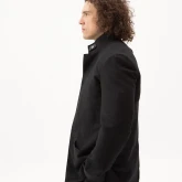 Жакет льняной черный, вид сбоку