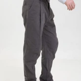 Брюки из джинсы серые, вид сбоку