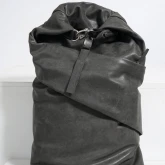 Роллтоп кожаный темно-серый