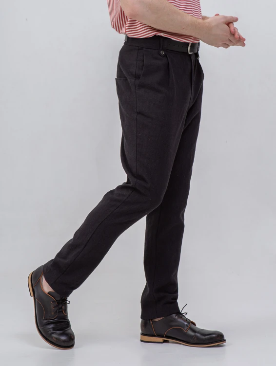 Брюки крапивные черные