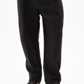 Брюки льняные свободные черные