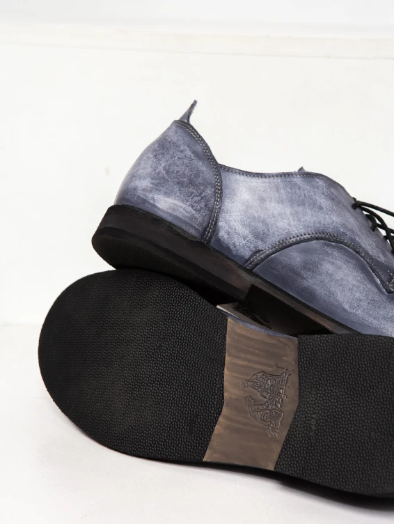 Кожаные туфли Барселона серые