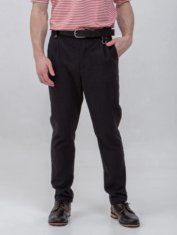 Брюки крапивные черные