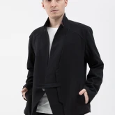 Жакет крапивный черный, вид спереди