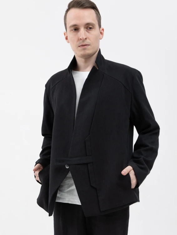 Жакет крапивный черный