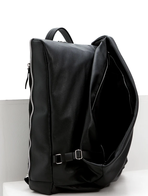 Рюкзак кожаный черный