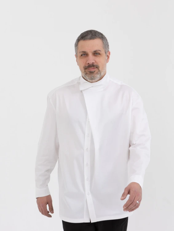 Рубашка оверсайз хлопковая белая