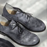 Кожаные туфли Барселона серые