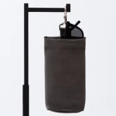 Подвесной кожаный очечник коричневый