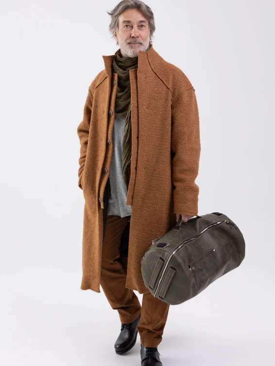 Кожаная сумка-рюкзак зеленая с винтажным эффектом