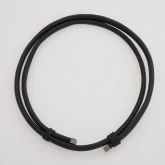 Кожаный черный шнур