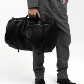 Кожаная сумка-рюкзак черная - изображение 9